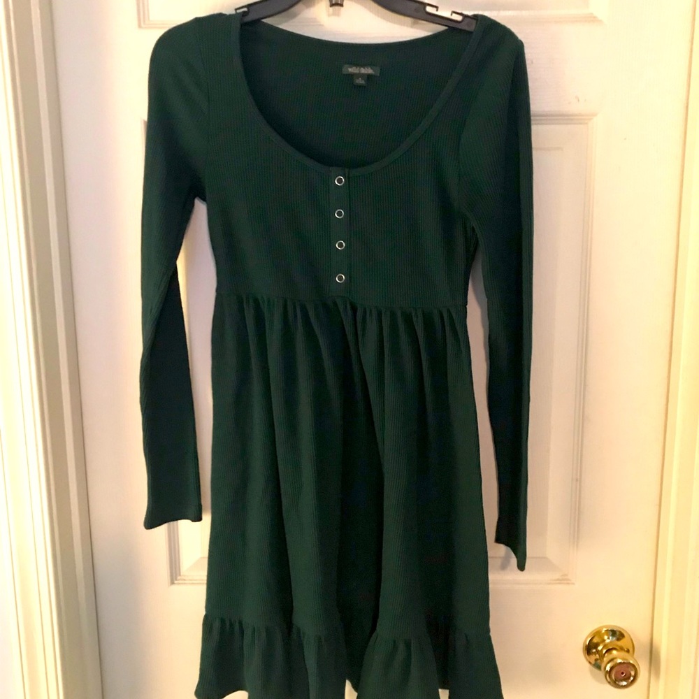 Adult small green dress